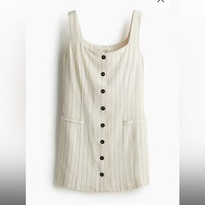 H&M Sleeveless linen blend dress